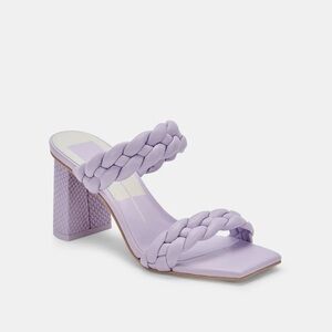 MOVING SALE Dolce Vita Paily Braided Lilac Purple Leather Block Sandal Heels